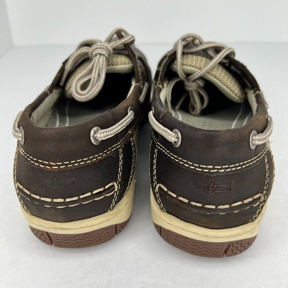 Dockers Mens 090-21208 Brown Leather Solid Slip-On Size 10.5M Boat Shoes - Picture 5 of 12